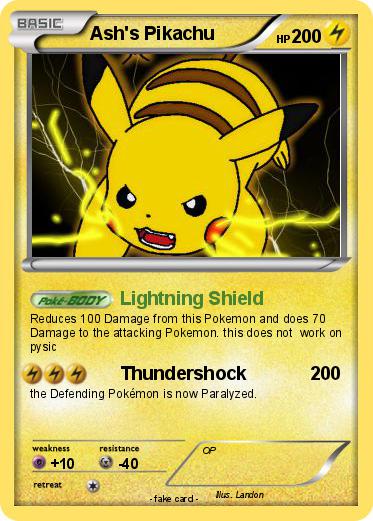 Pokemon Ash's Pikachu