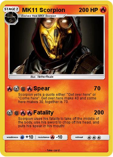 Pokemon MK11 Scorpion