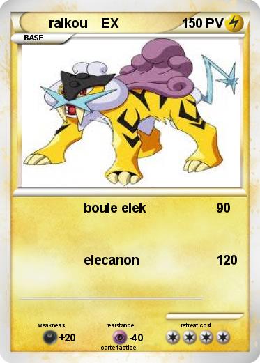 Pokemon raikou    EX