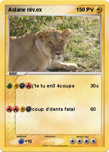 Pokemon Aslane niv.ex