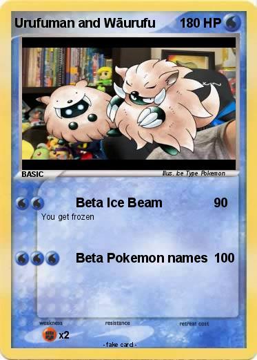 Pokemon Urufuman and Wāurufu