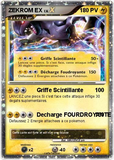 Pokemon ZEKROM EX