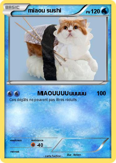 Pokemon miaou sushi