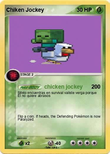 Pokemon Chiken Jockey