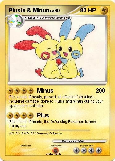 Pokemon Plusle & Minun