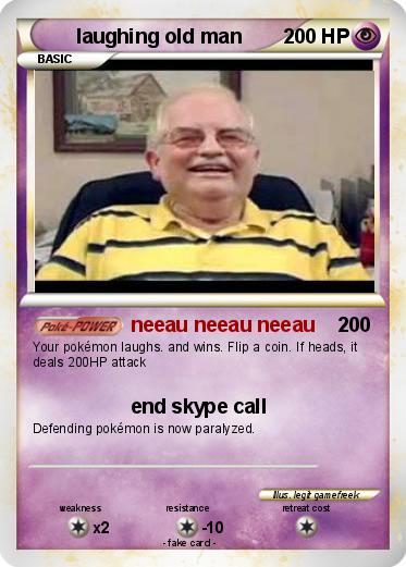 Pokemon laughing old man