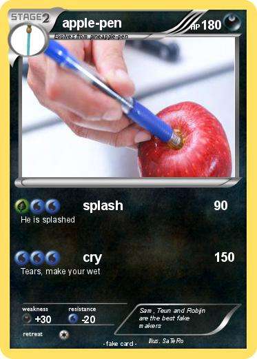 Pokemon apple-pen