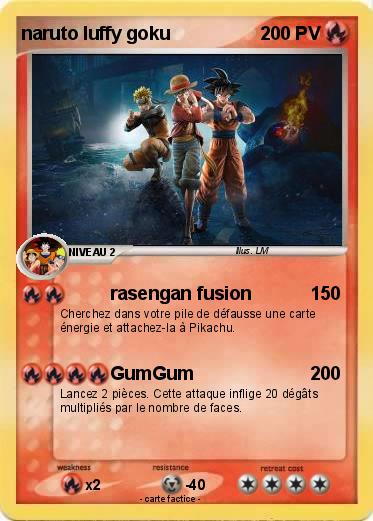 Pokemon naruto luffy goku