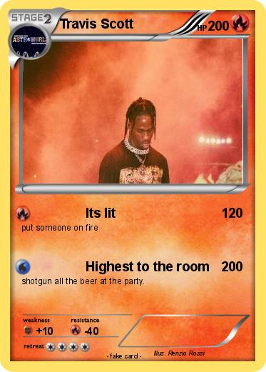 Pokémon Travis Scott 30 30 - Its lit - My Pokemon Card