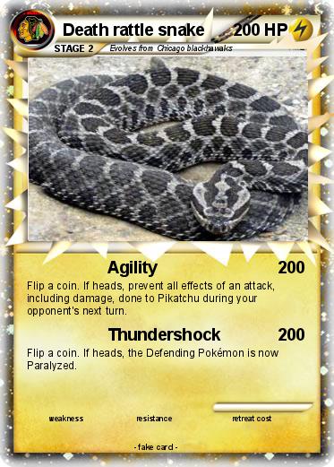 Pokemon Death rattle snake