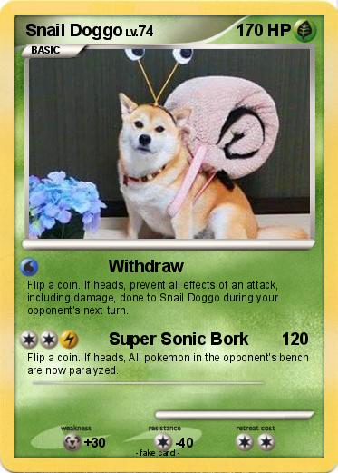 Pokemon Snail Doggo