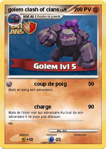 Pokemon golem clash of clans