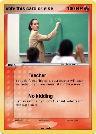 Pokemon Vote this card or else