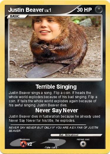 Pokemon Justin Beaver
