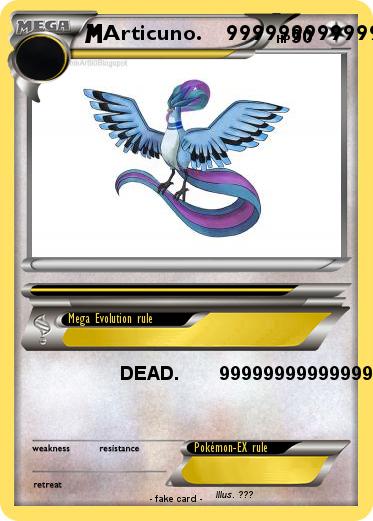 Pokemon Articuno.    99999999999999999