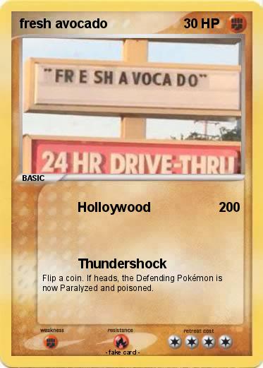 Pokemon fresh avocado