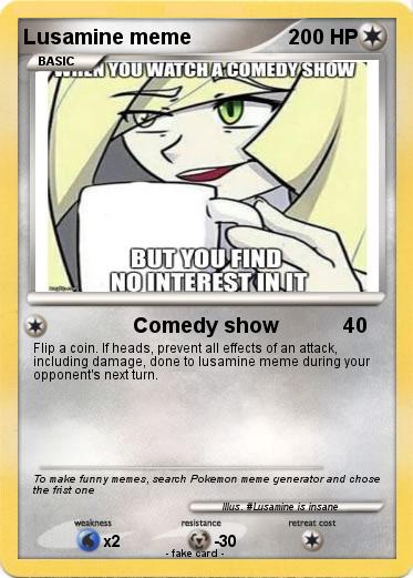 Pokemon Lusamine meme