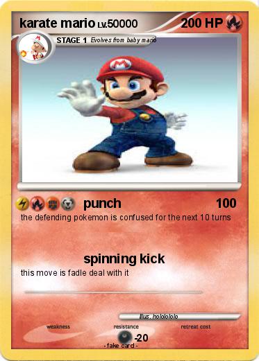 Pokemon karate mario