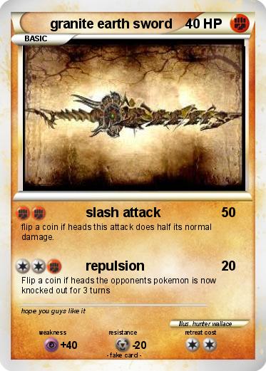 Pokemon granite earth sword