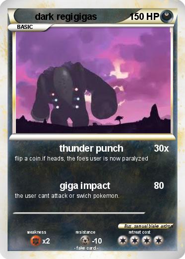 Pokemon dark regigigas