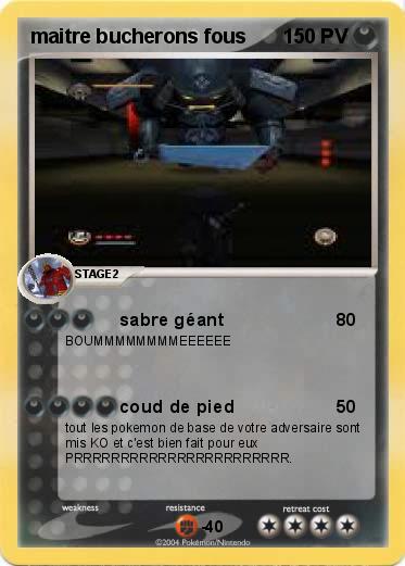 Pokemon maitre bucherons fous