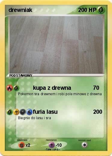 Pokemon drewniak
