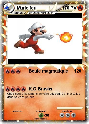 Pokemon Mario feu
