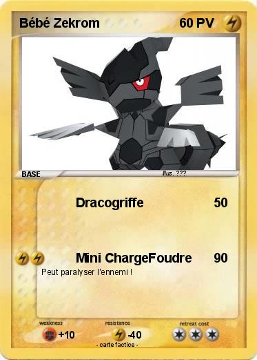 Pokemon Bébé Zekrom