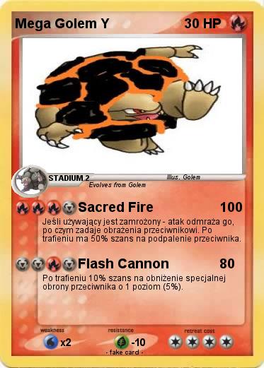 Pokemon Mega Golem Y
