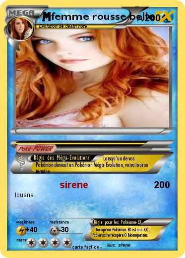 Pokemon femme rousse belle
