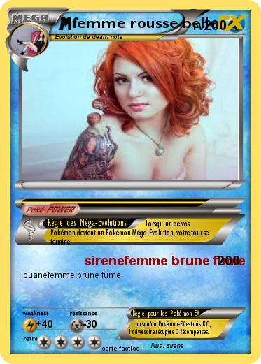 Pokemon femme rousse belle