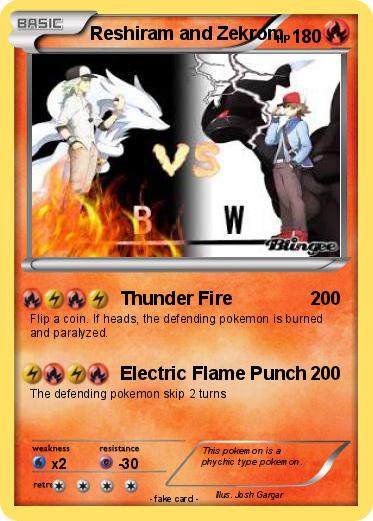 Pokemon Reshiram and Zekrom