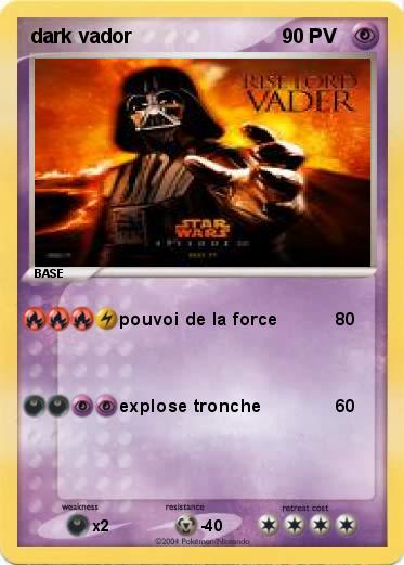 Pokemon dark vador                                                                 