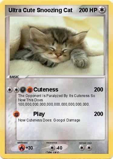Pokemon Ultra Cute Snoozing Cat