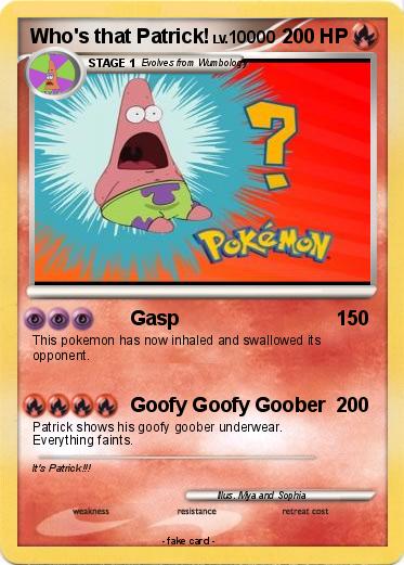 Pokemon Who's that Patrick!