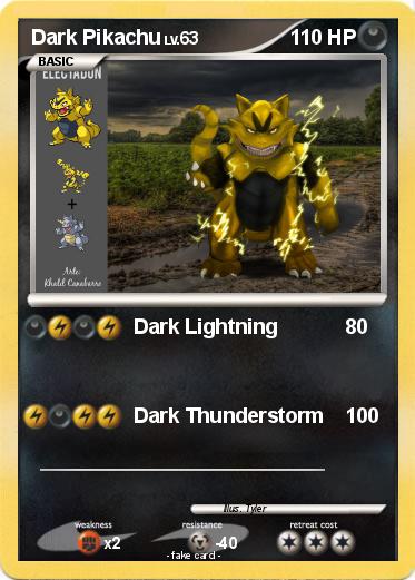Pokemon Dark Pikachu