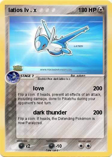 Pokemon latios lv . x