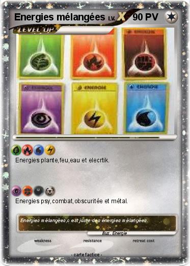 Pokemon Energies mélangées