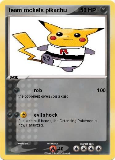 Pokemon team rockets pikachu
