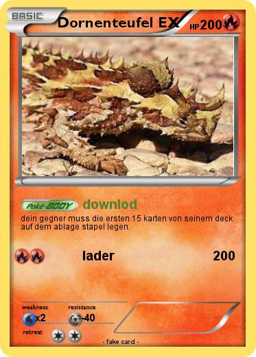 Pokemon Dornenteufel EX