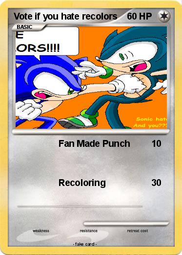 Pokemon Vote if you hate recolors