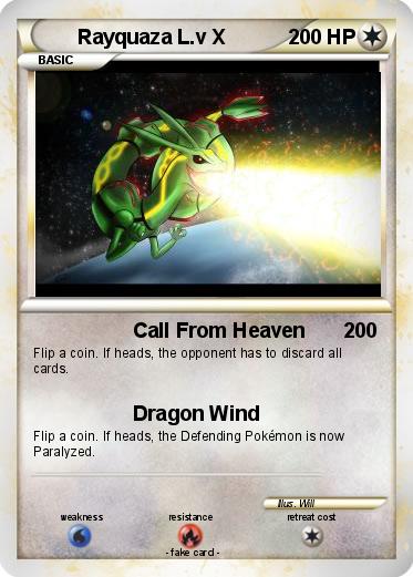 Pokemon Rayquaza L.v X