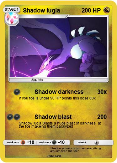 Pokemon Shadow lugia