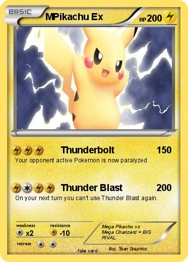 Pokemon MPikachu Ex
