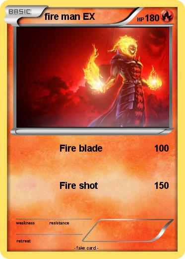 Pokemon fire man EX