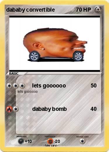 Pokemon dababy convertible
