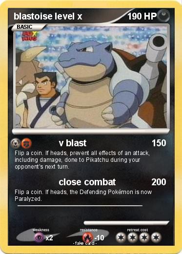 Pokemon blastoise level x