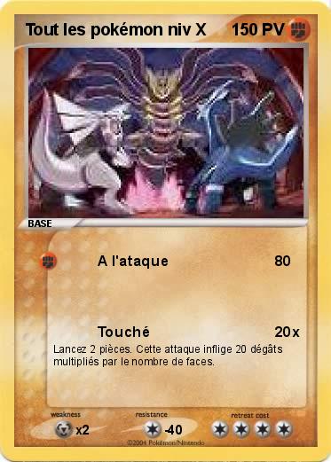 Pokemon Tout les pokémon niv X