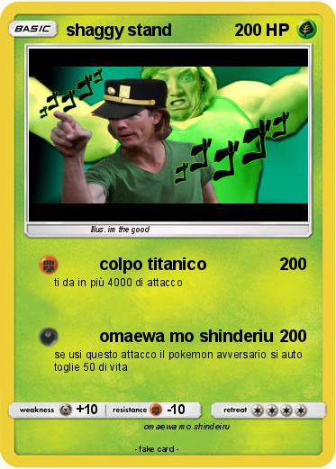 Pokemon shaggy stand