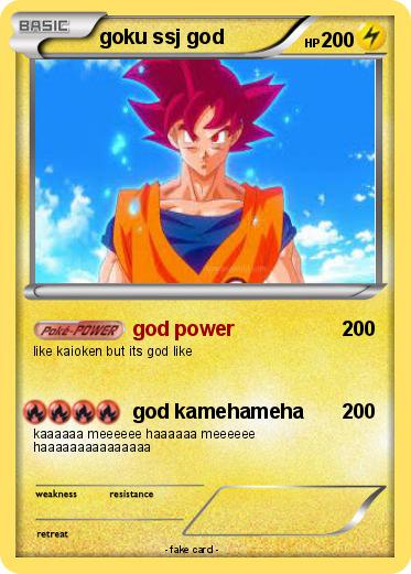 Pokemon goku ssj god